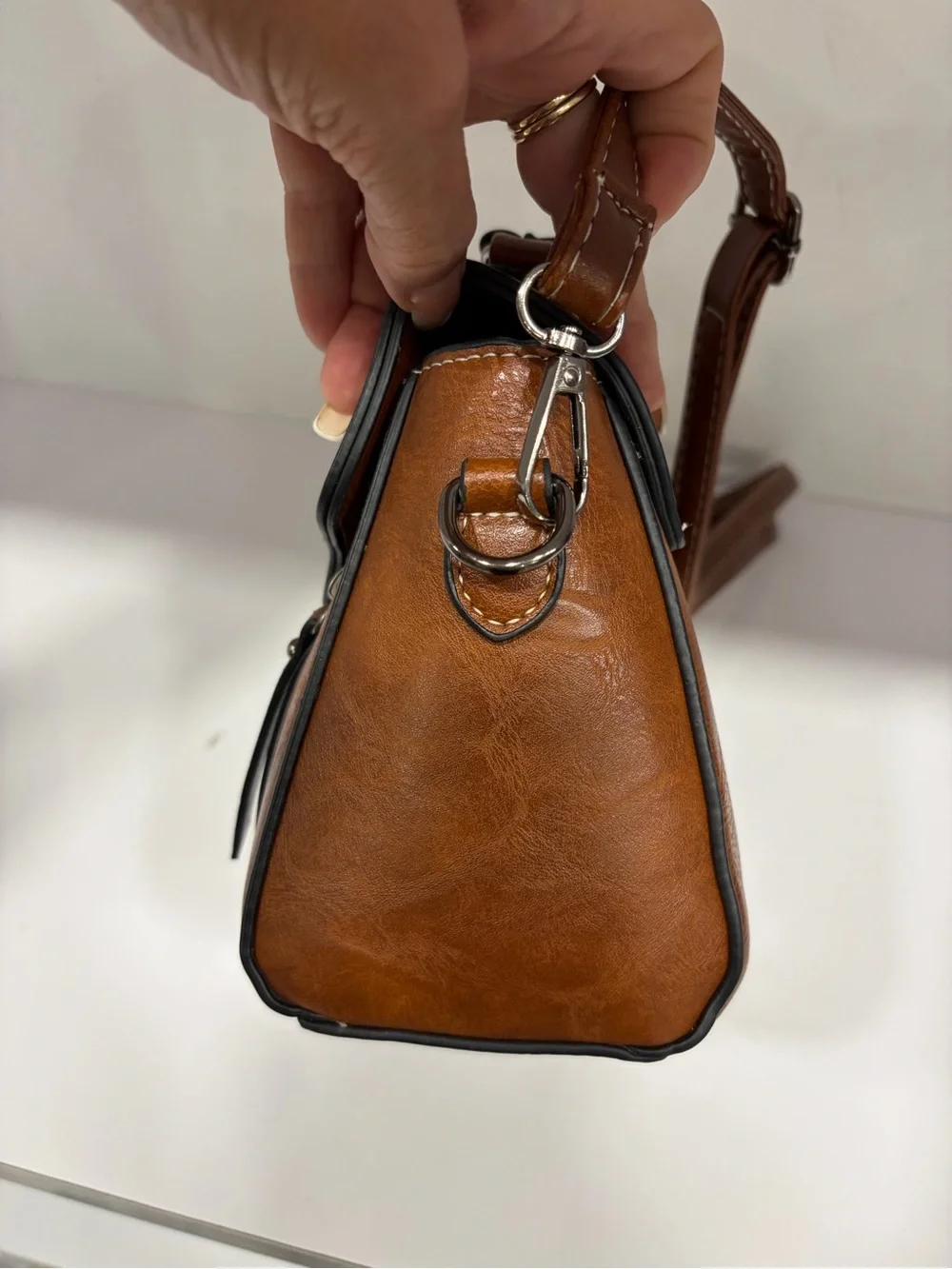 Fashion bag Casual Tan Satchel Crossbody Bag
